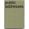 Public Addresses door Onbekend