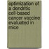 Optimization of a Dendritic Cell-Based Cancer Vaccine Evaluated in Mice