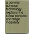 A general purpose technology explains the solow paradox and wage inequality