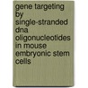 Gene Targeting By Single-stranded Dna Oligonucleotides In Mouse Embryonic Stem Cells door M. Aarts