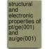 Structural and electronic properties of Pt/Ge(001) and Au/Ge(001)