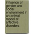 Influence of gender and social environment in an animal model of affective disorders
