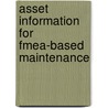 Asset Information For Fmea-based Maintenance door A.J.J. Braaksma