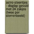 Astro-steentjes - display gevuld met 24 zakjes (twee per sterrenbeeld)
