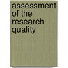 Assessment of the research quality door Board of Utrecht University