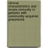 Clinical characteristics and innate immunity in patients with community-acquired pneumonia