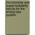Monotonicity and supermodularity results for the erlang loss system