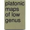 Platonic maps of low genus door Maximiliaan Hendriks