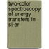 Two-color spectroscopy of energy transfers in Si-Er