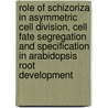 Role of schizoriza in asymmetric cell division, cell fate segregation and specification in arabidopsis root development door V. Jansweijer