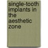Single-tooth implants in the aesthetic zone