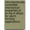 Microstucturally Controlled Mechanical Properties of Al-Mg-Si Alloys for Warm Forming Applications door M. Ghosh