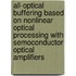 All-optical buffering based on nonlinear optical processing with semoconductor optical amplifiers