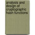 Analysis and Design of Cryptographic Hash Functions
