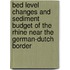 Bed level changes and sediment budget of the Rhine near the German-Dutch border