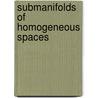 Submanifolds of homogeneous spaces door Jos Van Der Veken