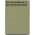Formal Evidence in Grammaticalization