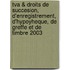 Tva & Droits De Succesion, D'enregistrement, D'hypoyheque, De Greffe Et De Timbre 2003