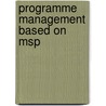 Programme Management Based On Msp door J. Chittenden