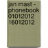Jan Mast - phonebook 01012012 16012012