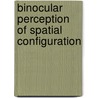 Binocular perception of spatial configuration door S.J. de Vries