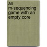 An m-sequencing game with an empty core by M. Slikker