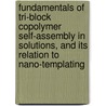 Fundamentals of tri-block copolymer self-assembly in solutions, and its relation to nano-templating door A. Denkova