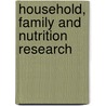 Household, family and nutrition research door A. Niehof