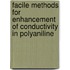 Facile methods for enhancement of conductivity in polyaniline