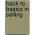 Back to basics in selling
