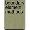 Boundary Element Methods by J. Zhou