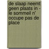 De slaap neemt geen plaats in - Le sommeil n' occupe pas de place door Lieve Joris