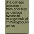 Dna Damage Tolerance : From Error Free Uv-damage Bypass To Mutagenesis Of Immunoglobulin Genes