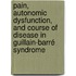 Pain, autonomic dysfunction, and course of disease in Guillain-Barré syndrome