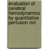 Evaluation Of Cerebral Hemodynamics By Quantitative Perfusion Mri door M.J.P. van Osch