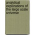 Analytical explorations of the large scale universe