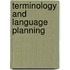 Terminology and language planning