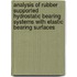Analysis of rubber supported hydrostatic bearing systems with elastic bearing surfaces