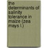 The Determinants of Salinity Tolerance in Maize (Zea mays L.)