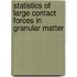 Statistics of large contact forces in granular matter