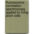 Fluorescence correlation spectroscopy applied to living plant cells