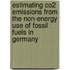 Estimating Co2 Emissions From The Non-energy Use Of Fossil Fuels In Germany