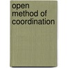 Open method of coordination door B.P. ter Haar