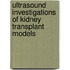 Ultrasound investigations of kidney transplant models