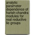Analytic parameter dependence of Harish-Chandra modules for real reductive Lie groups