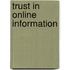 Trust in online information