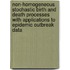 Non-homogeneous stochastic birth and death processes with applications to epidemic outbreak data