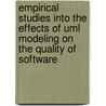 Empirical Studies Into The Effects Of Uml Modeling On The Quality Of Software door A. Nugroho