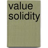 Value Solidity door Z. van der Wal