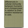 Differences In Cellular Immunity Between Humans And Chimpanzees In Relation To Their Relative Resistance To Aids. door E. Rutjens
